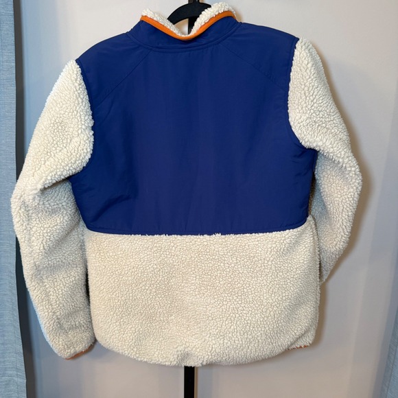 Duluth Women's Sherpa Full Zip‎ Jacket Blue Cream Size Medium - Picture 4 of 9